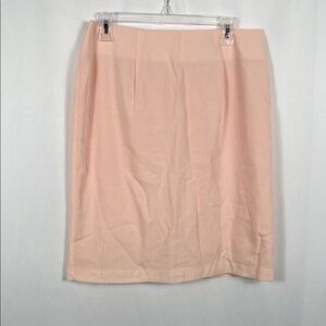 Vinatge‎ 90’s Toni Garment Women’s Elegant Peach Skirt Size 14 Zip Back 1/4